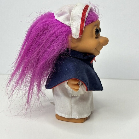 Russ TROLL Doll, Nurse Florence Nightingale, Pink Hair, #18357-1990s VINTAGE - Picture 7 of 12